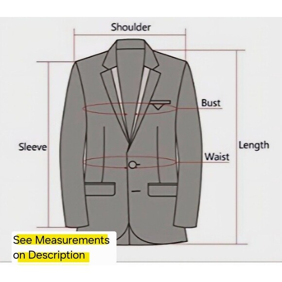 TOMMY HILFIGER Mens Sport Coat Blazer Mens 48R Beige Plaid - Picture 2 of 14